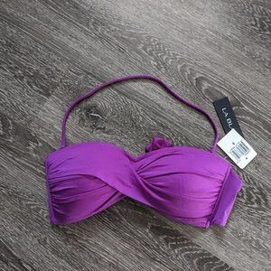 NWT La Blanca Island Goddess bandeau top Purple 8